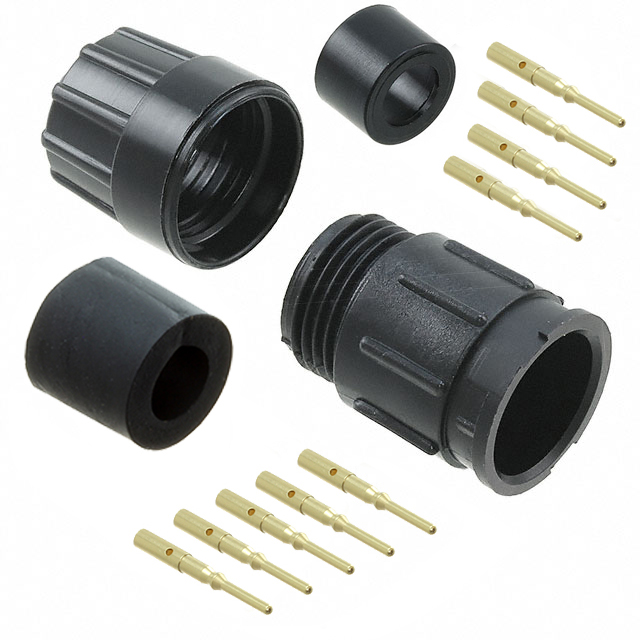 CONN RCPT MALE 9POS GOLD CRIMP