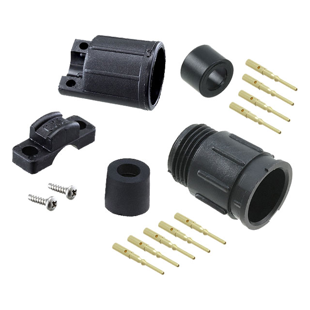 CONN RCPT MALE 9POS GOLD CRIMP