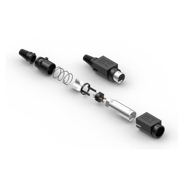 CONN PLUG MALE POWER DIN 3POS