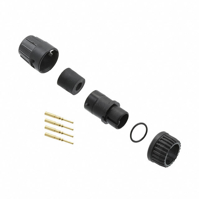 CONN PLUG MALE 4POS GOLD CRIMP