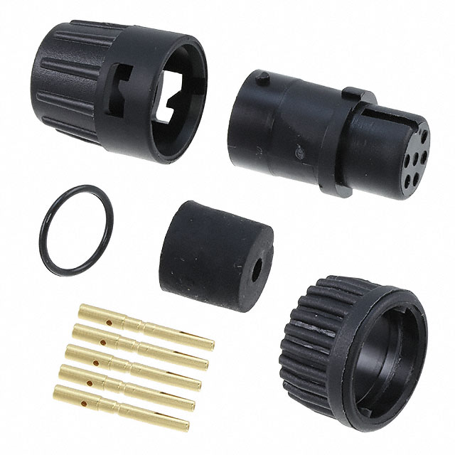 CONN PLUG FMALE 5POS GOLD CRIMP