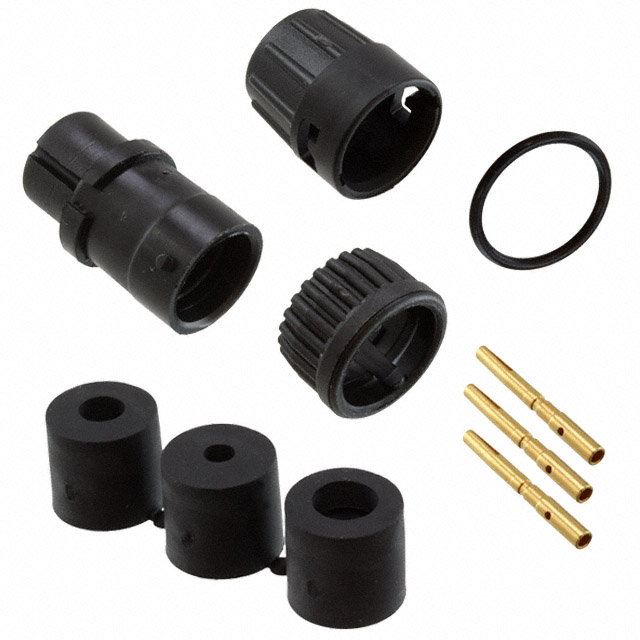 CONN PLUG FMALE 3POS GOLD CRIMP
