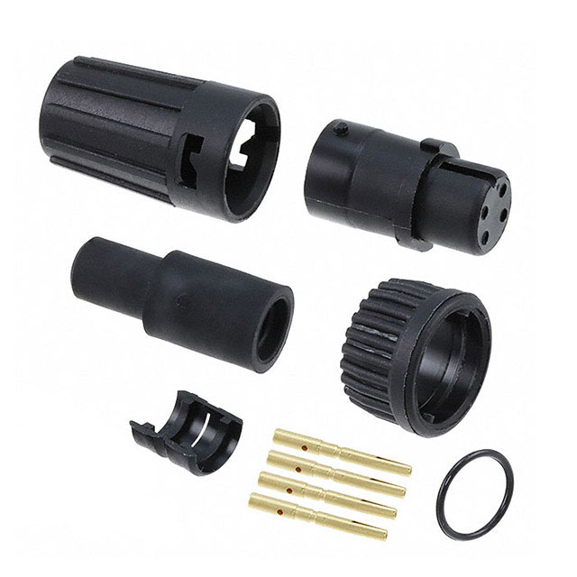 CONN PLUG FMALE 4POS GOLD CRIMP