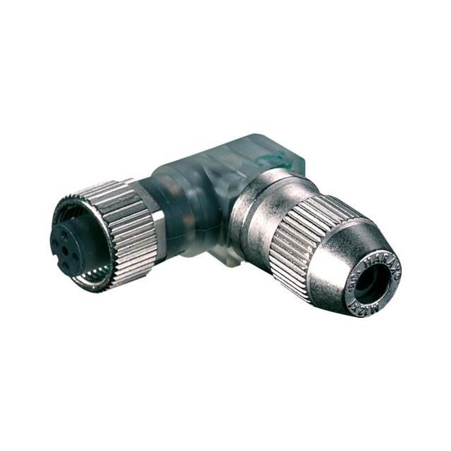 M12 FEMALE 90 A-COD. IDC 3LED 4-