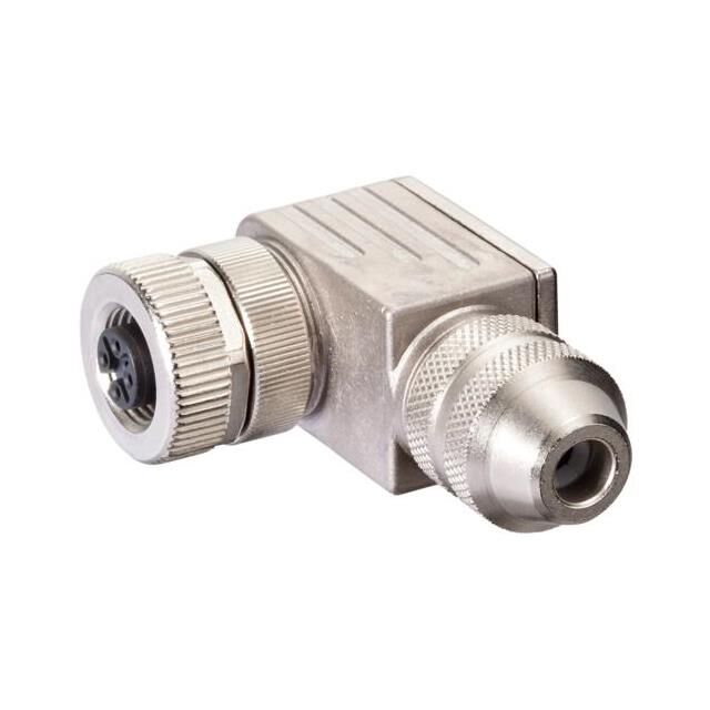 M12 FEMALE 90 B-COD. SCREW TERMI