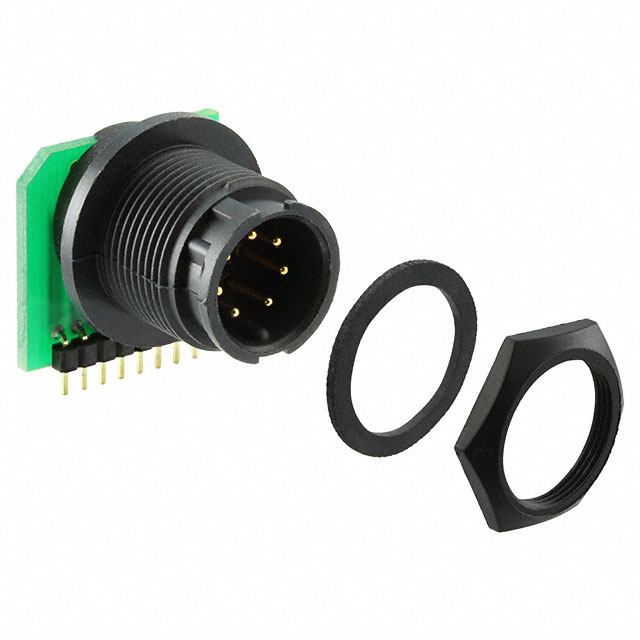 CONN RCPT MALE 7POS GOLD SOLDER