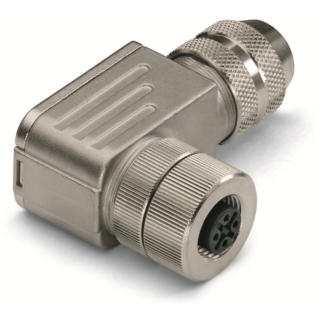 M12 SOCKET; A-CODED; ANGLED; CON
