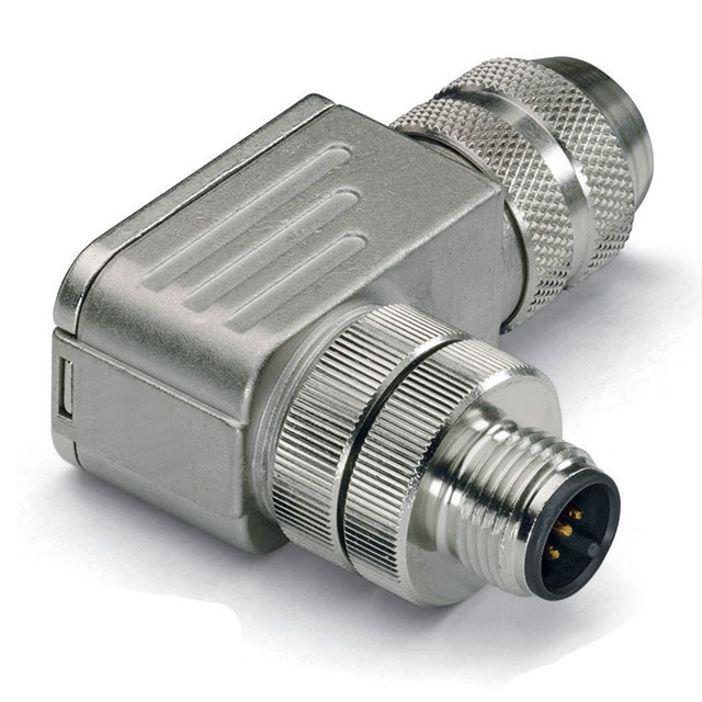 M12 PLUG; A-CODED; ANGLED; CONFI