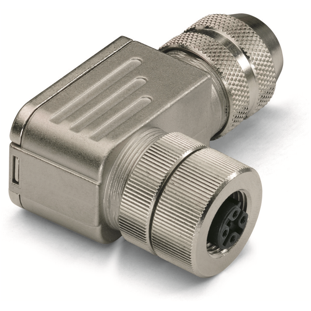 M12 SOCKET; B-CODED; ANGLED; CON