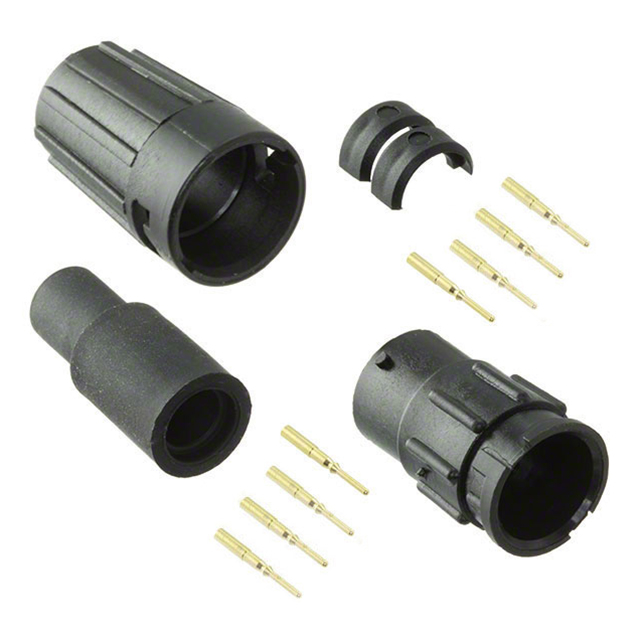 CONN RCPT MALE 8POS GOLD CRIMP