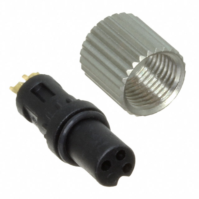 CONN PLUG FMALE 3P GOLD SLDR CUP