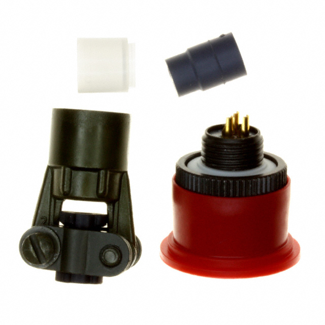 CONN PLUG MALE 3P GOLD SLDR CUP