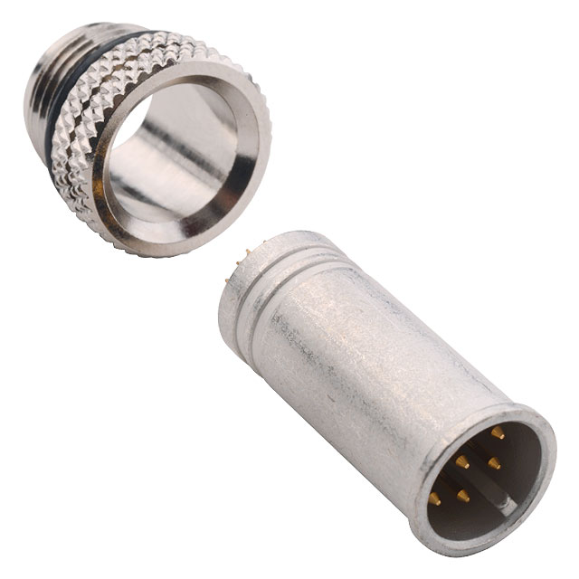 CONN RCPT MALE 8P GOLD SLDR CUP