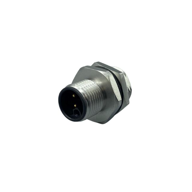 M12 5P L-CODE MALE PANEL SC SS S