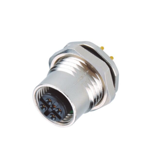 CONN RCPT FMALE 8P GOLD SLDR CUP