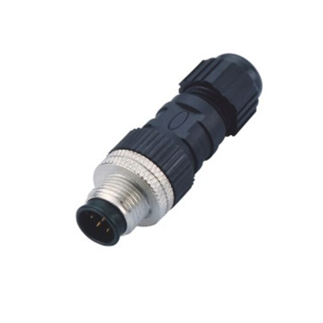 CONN PLUG MALE 3POS GOLD SLDR