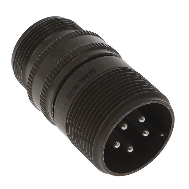 CONN RCPT MALE 5P SILV SLDR CUP