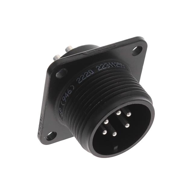 CONN RCPT MALE 6P SOLDER CUP