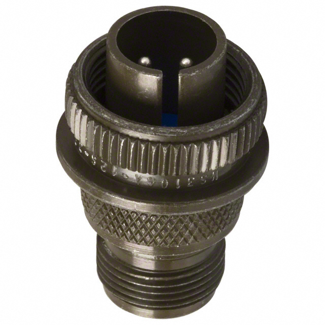 CONN PLUG MALE 2P SILV SLDR CUP