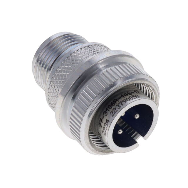 CONN PLUG MALE 3P SILV SLDR CUP