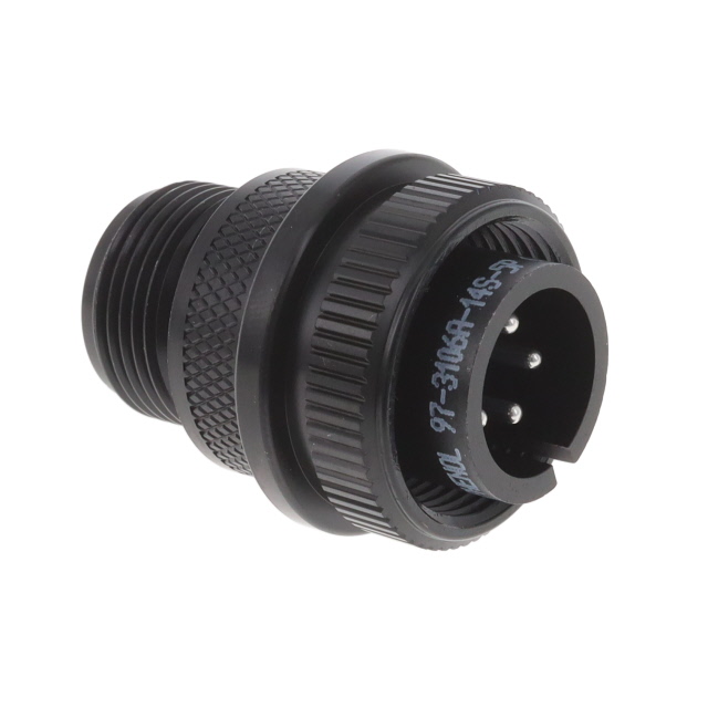 CONN PLUG MALE 5P SILV SLDR CUP