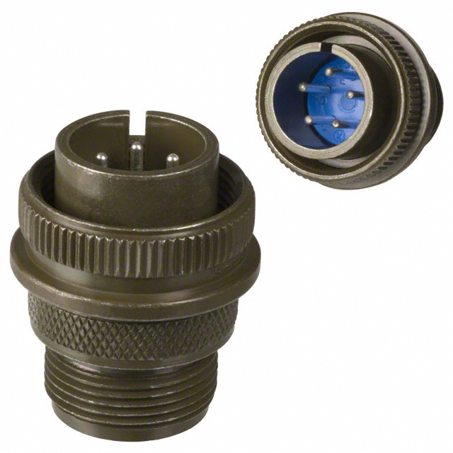 CONN PLUG MALE 5P SILV SLDR CUP