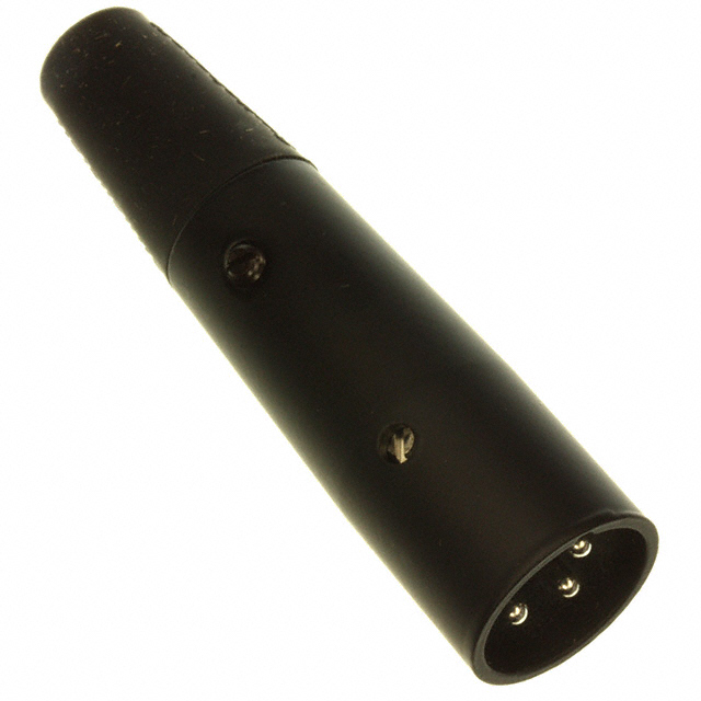 CONN RCPT MALE XLR 3P SOLDER CUP