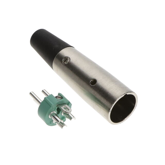 CONN RCPT MALE XLR 3P SOLDER CUP