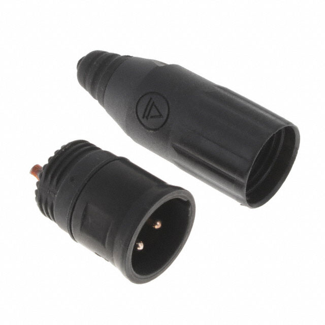 CONN RCPT MALE XLR 3P SOLDER CUP