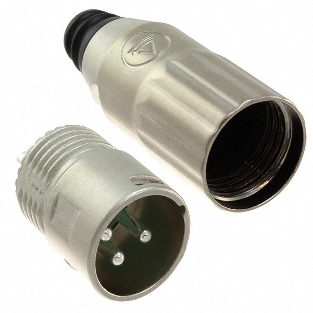 CONN RCPT MALE XLR 3P SOLDER CUP