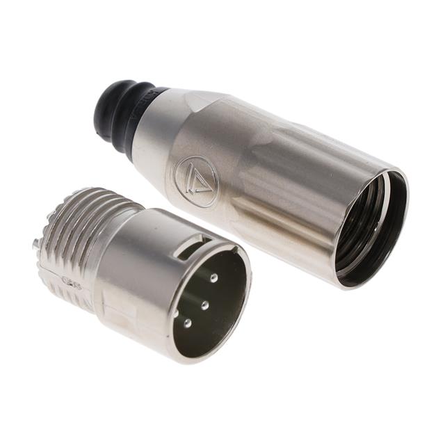 CONN RCPT MALE XLR 4P SOLDER CUP