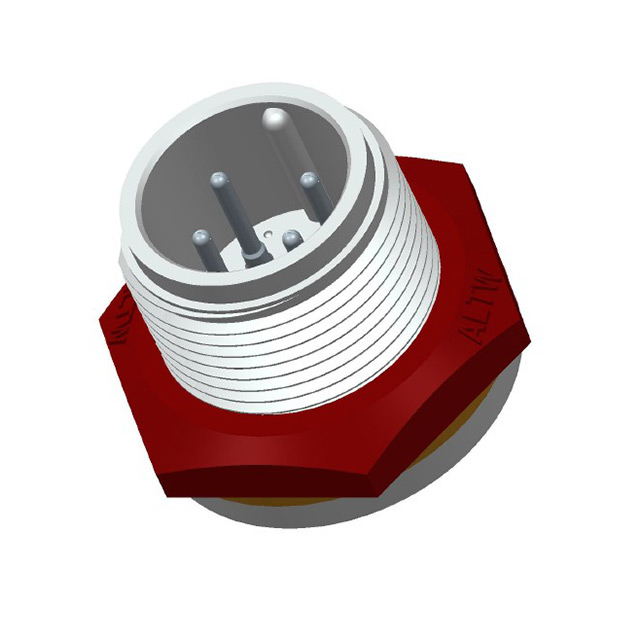 CONN RCPT MALE 4P GOLD SLDR CUP