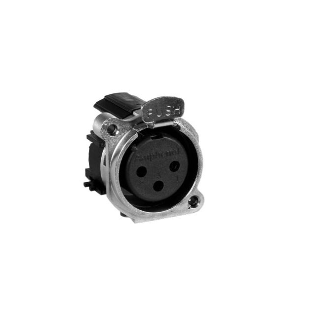 CONN PLUG FMALE XLR 3P GOLD SLDR