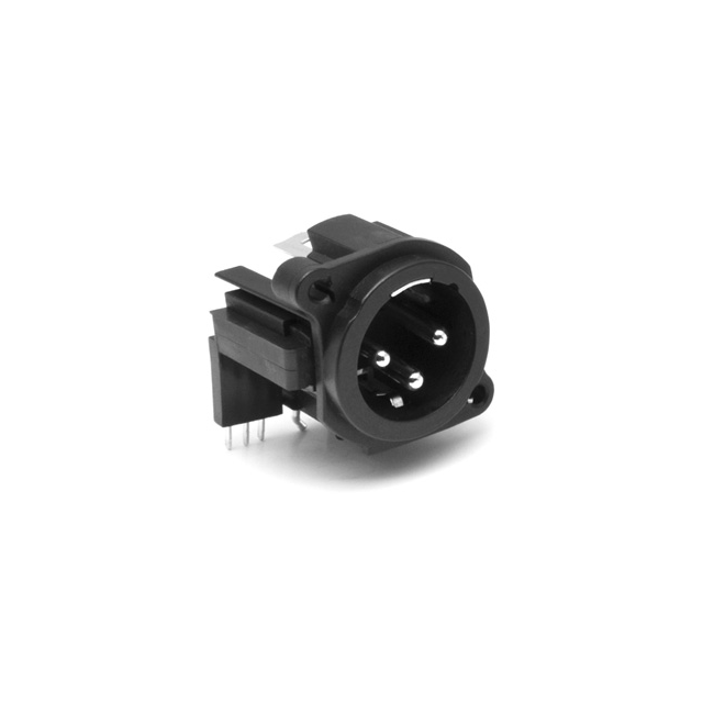 CONN RCPT MALE XLR 3P GOLD SLDR