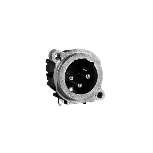 CONN RCPT MALE XLR 3P GOLD SLDR