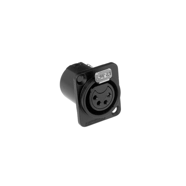 METAL PANEL MOUNT 4 SKT BLACK BU