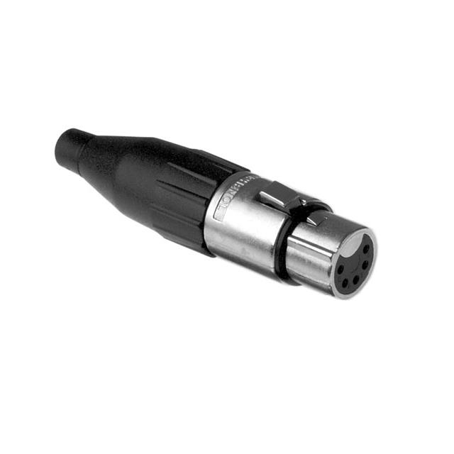 XLR 5 POLE FEMALE, MACHINED CONT