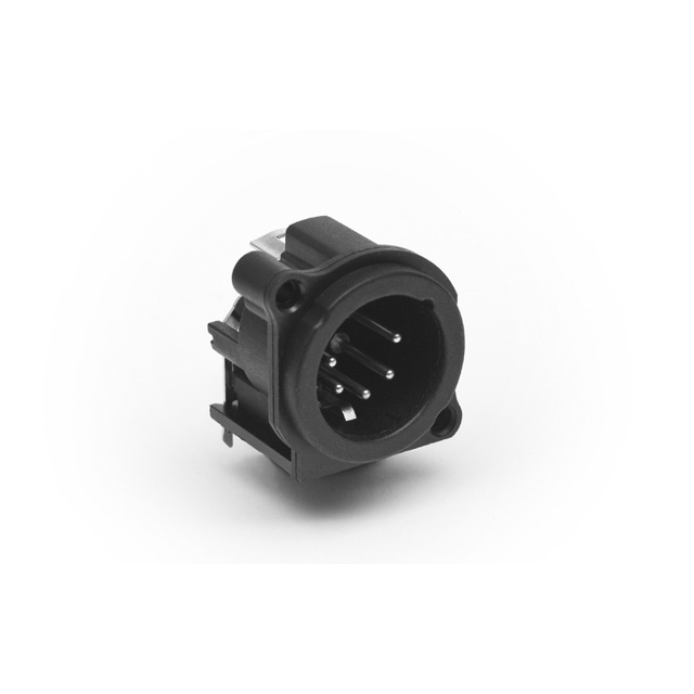 CONN RCPT MALE XLR 5P GOLD SLDR
