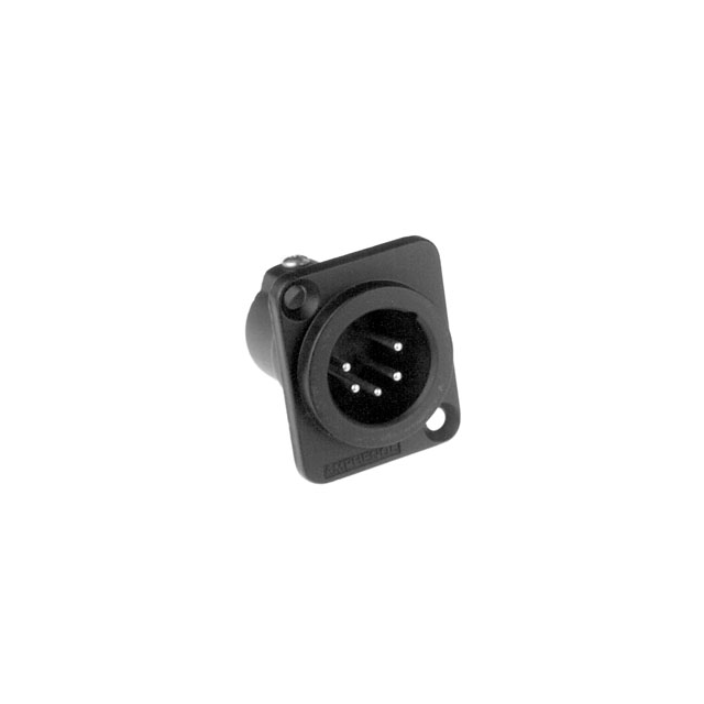 METAL PANEL MOUNT 5 PIN BLACK BU