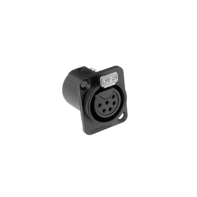 CONN PLUG FMALE XLR 6P SLDR CUP
