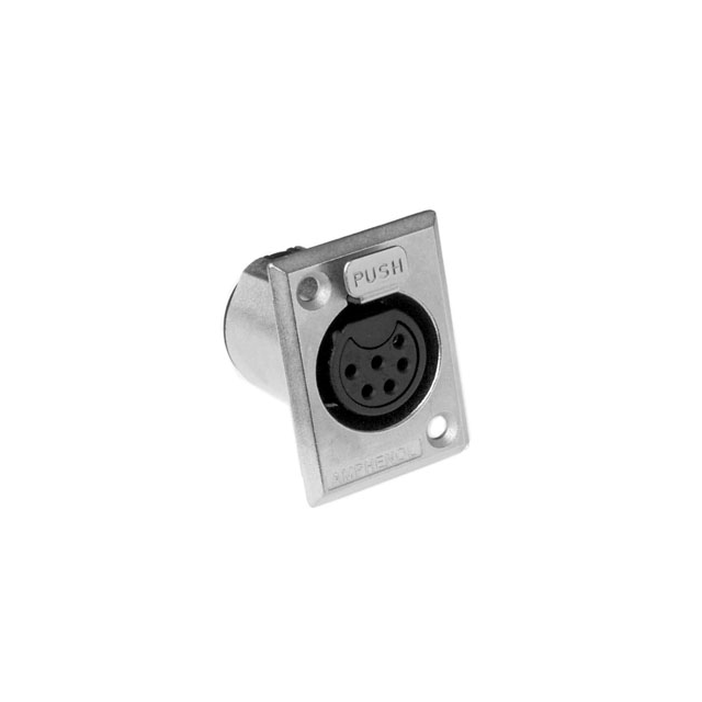 CONN PLUG FMALE XLR 6P SLDR CUP