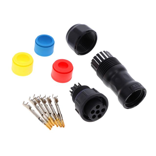 CONN PLUG FMALE 6POS GOLD CRIMP