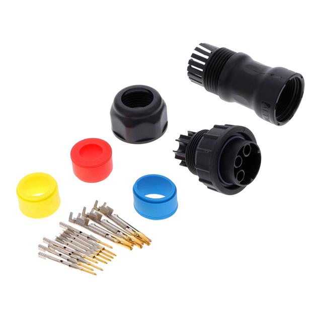 CONN CIRC PLUG 12POS GOLD CRIMP