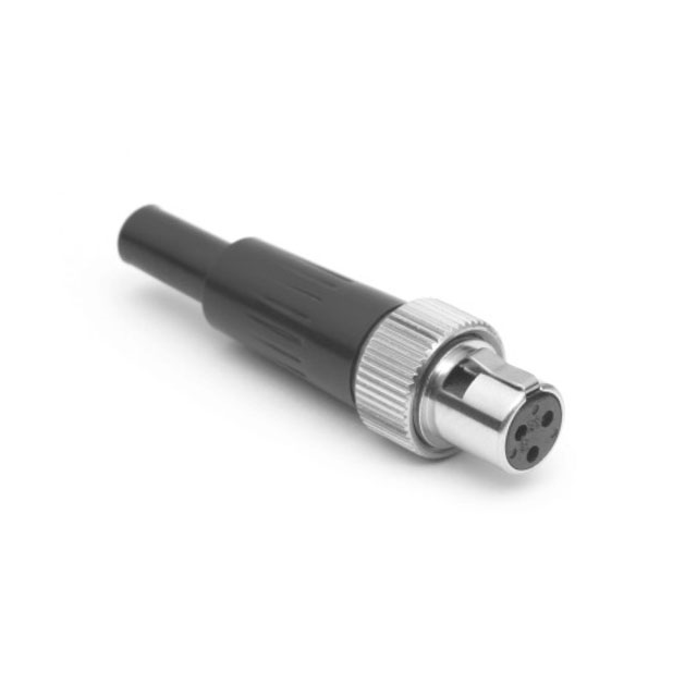 CONN PLUG FMALE MINI XLR 4P SLDR