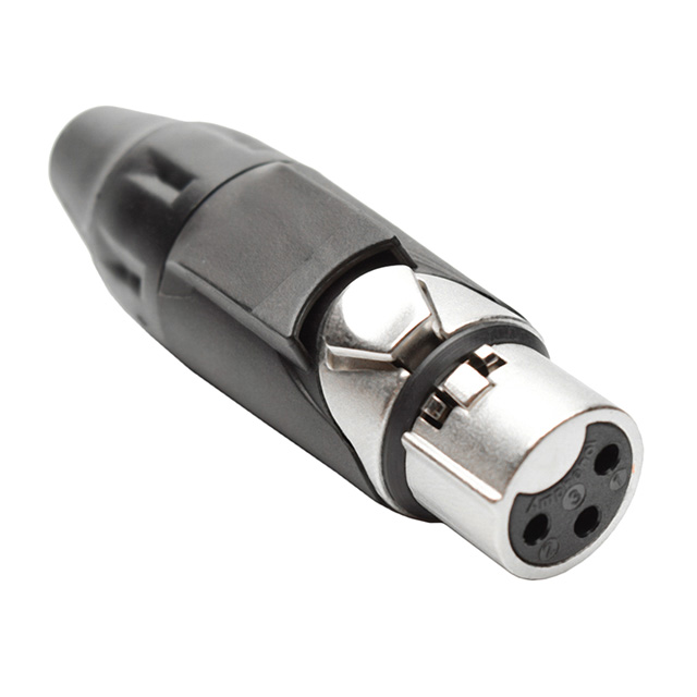 CONN PLUG FMALE XLR 3P SLDR CUP