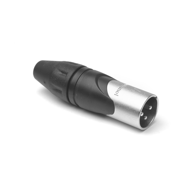 METAL XLR PLUG STR CORD 3 PIN BU