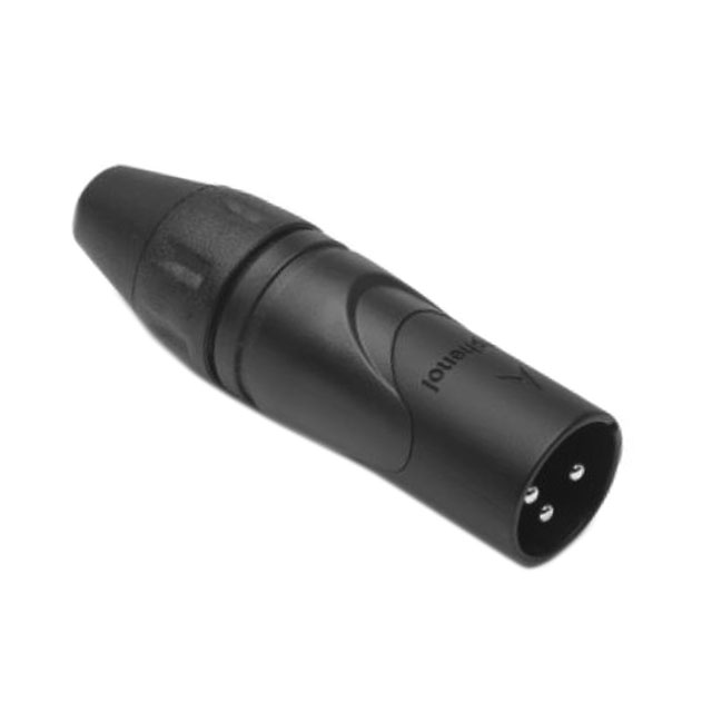 CONN RCPT MALE XLR 3P SOLDER CUP