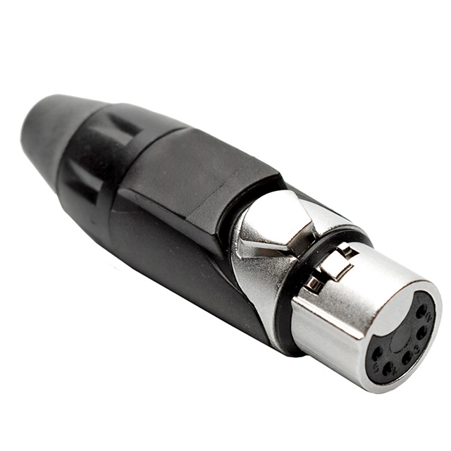 CONN PLUG FMALE XLR 5P SLDR CUP
