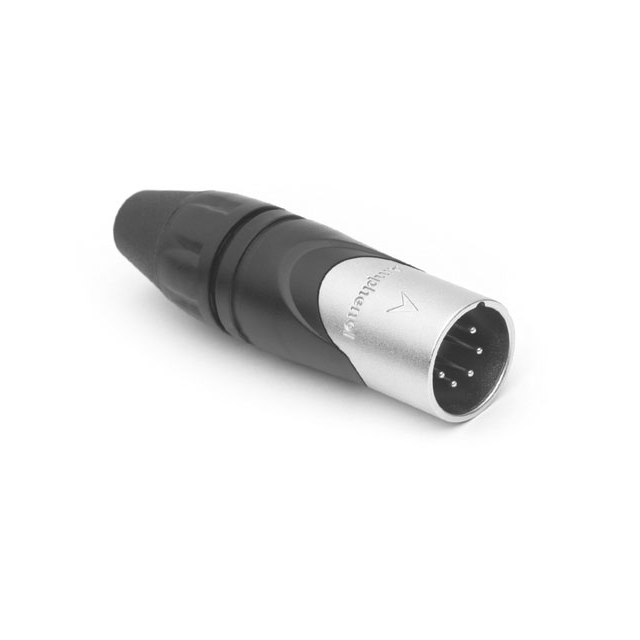 CONN RCPT MALE XLR 5P SOLDER CUP