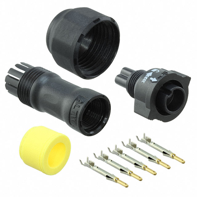 CONN PLUG MALE 5POS GOLD CRIMP